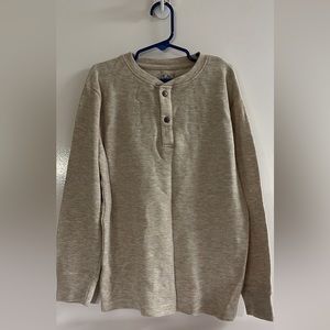 Cream waffle Henley, Boys